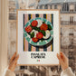 Insalata Caprese – Italian Salad Dish, Farmhouse Kitchen Poster, styled in a charming Paris street view