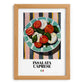 Insalata Caprese – Italian Salad Dish, Farmhouse Kitchen Poster, set in oak frame