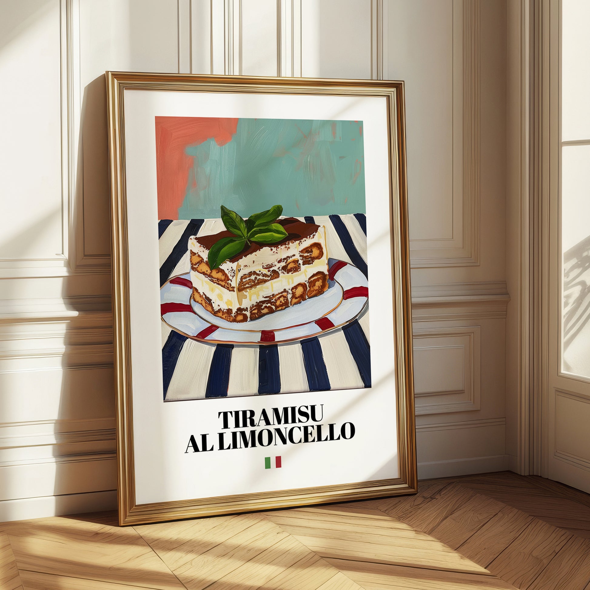 Tiramisu al Limoncello – Italian Dessert Dish, Bistro Wall Art