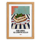 Tiramisu al Limoncello – Italian Dessert Dish, Bistro Wall Art, set in oak frame