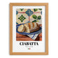 Ciabatta – Italian Bread Dish, Fine Dining Restaurant Wall Art, set in oak frame