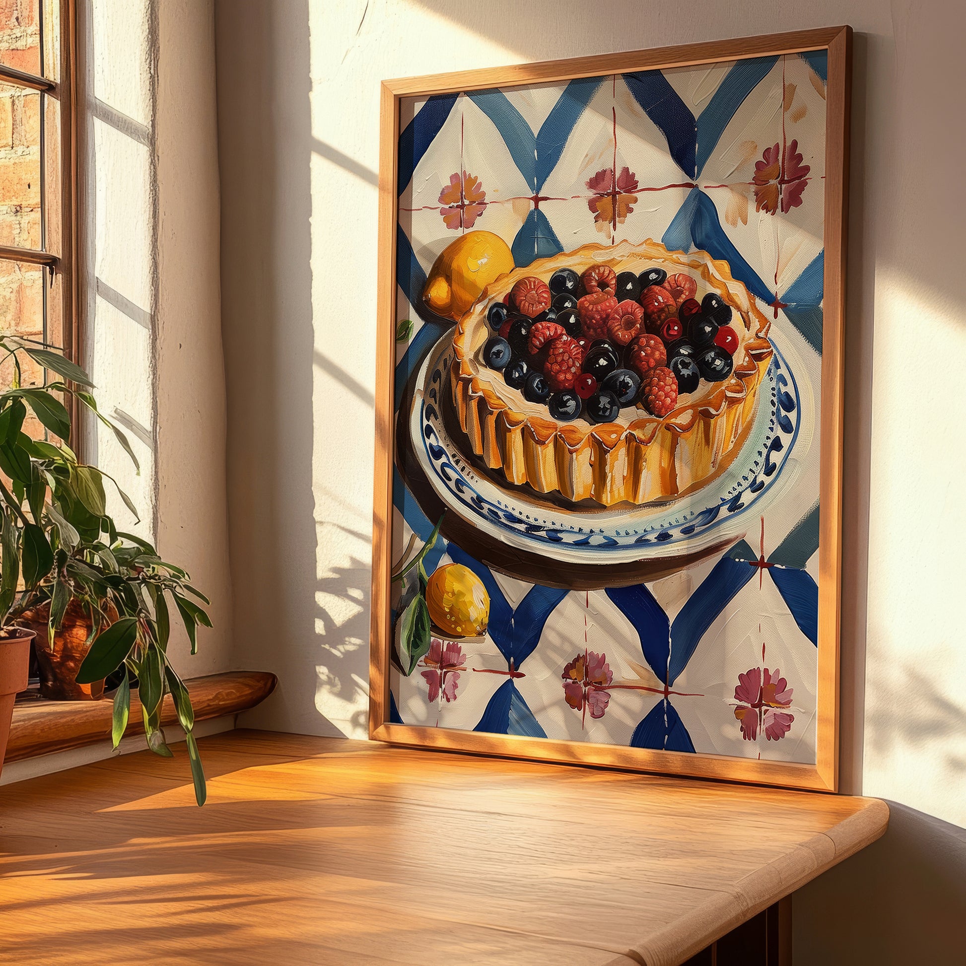 Crostata – Italian Dessert Dish, Café Poster, clean layout with no caption