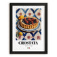 Crostata – Italian Dessert Dish, Café Poster, in sleek black frame
