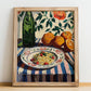 Risotto – Italian Stew Dish, Bistro Wall Art, no-text version framed in wood