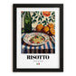 Risotto – Italian Stew Dish, Bistro Wall Art, in sleek black frame