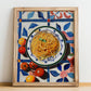 Spaghetti – Italian Pasta, Restaurant Poster, no-text version framed in wood
