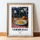 Vermicelli – Italian Pasta, Osteria Wall Art, in wooden frame leaning on the floor