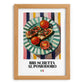 Bruschetta al pomodoro – Italian Snack Dish, Restaurant Illustration, set in oak frame