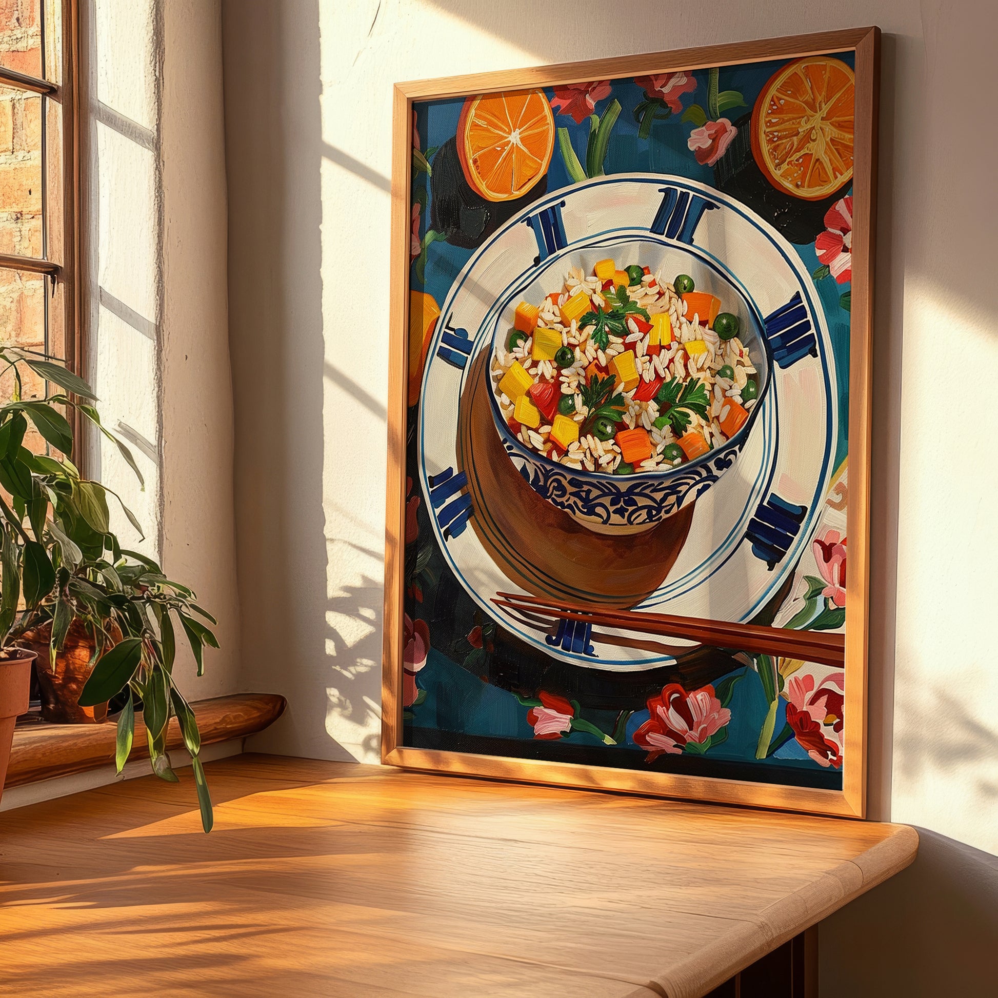 Fried Rice (Chǎofàn) – Art, Chinese Food Wall Painting, clean layout with no caption