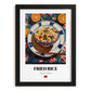 Fried Rice (Chǎofàn) – Art, Chinese Food Wall Painting, in sleek black frame