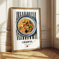 Chǎofàn (Fried Rice) – on Striped Tablecloth, Chinese Food Still Life