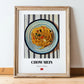Chow Mein – on Striped Tablecloth, Chinese Food Still Life, in wooden frame leaning on the floor