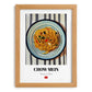 Chow Mein – on Striped Tablecloth, Chinese Food Still Life, set in oak frame
