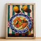 Chow Mein – Art, Chinese Food Still Life, no-text version framed in wood