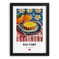 Egg Tart (Dàn Tǎ) – Art, Chinese Dessert Wall Decor, in sleek black frame