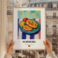 Schnitzel – Oil Painting, German Food Print, styled in a charming Paris street view