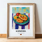 Schnitzel – Oil Painting, German Food Print, in wooden frame leaning on the floor