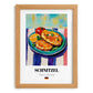 Schnitzel – Oil Painting, German Food Print, set in oak frame