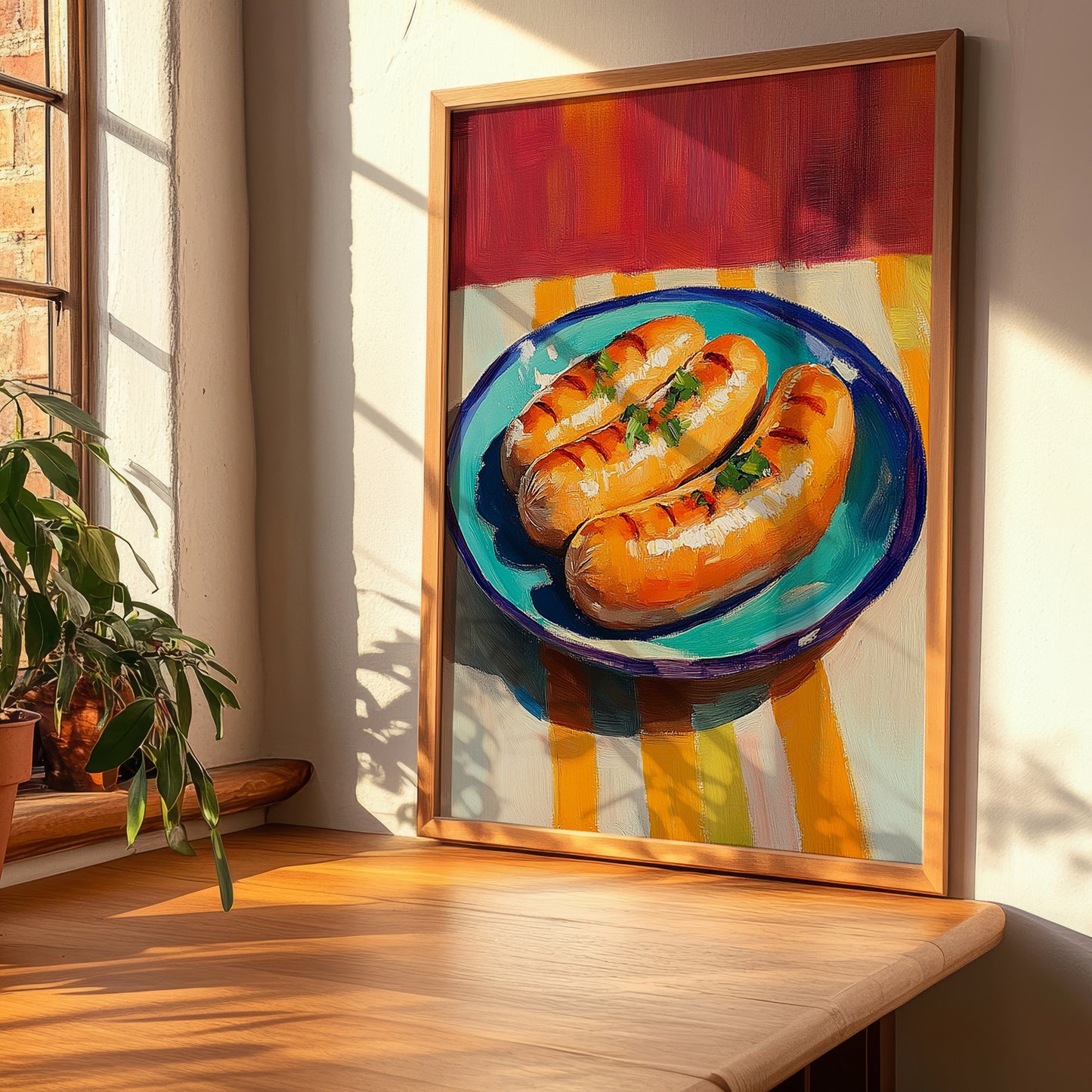 Currywurst – Art, German Food Still Life, clean layout with no caption