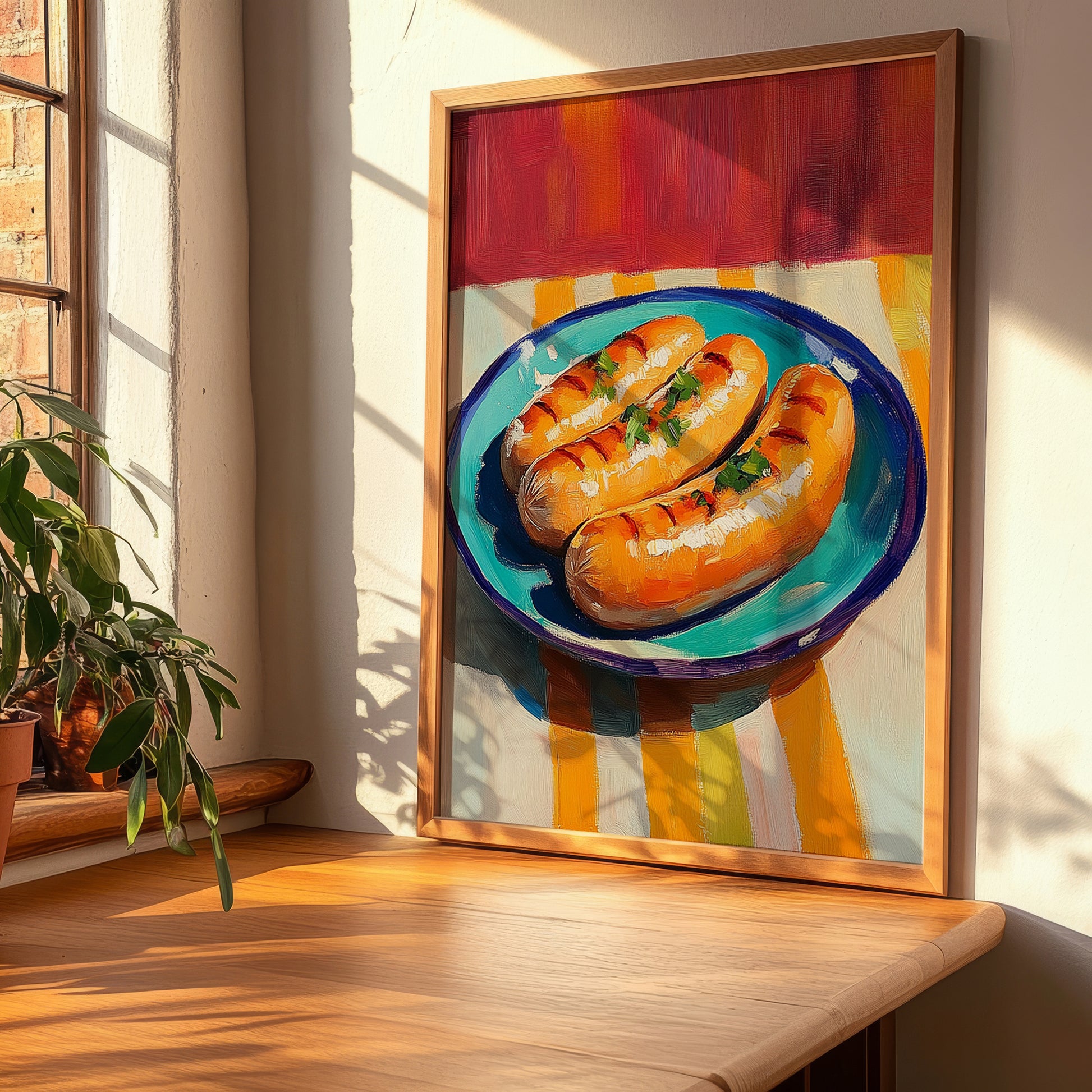 Currywurst – Art, German Food Still Life, clean layout with no caption