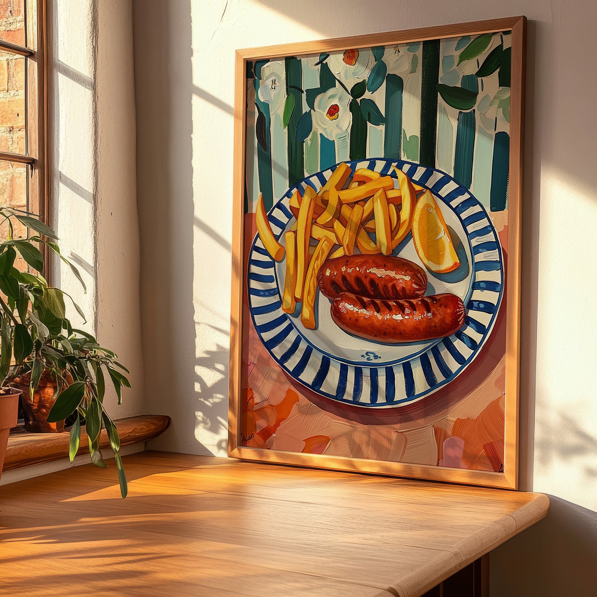 Currywurst – Art, German Food Still Life, clean layout with no caption
