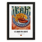Currywurst – Art, German Food Still Life, in sleek black frame