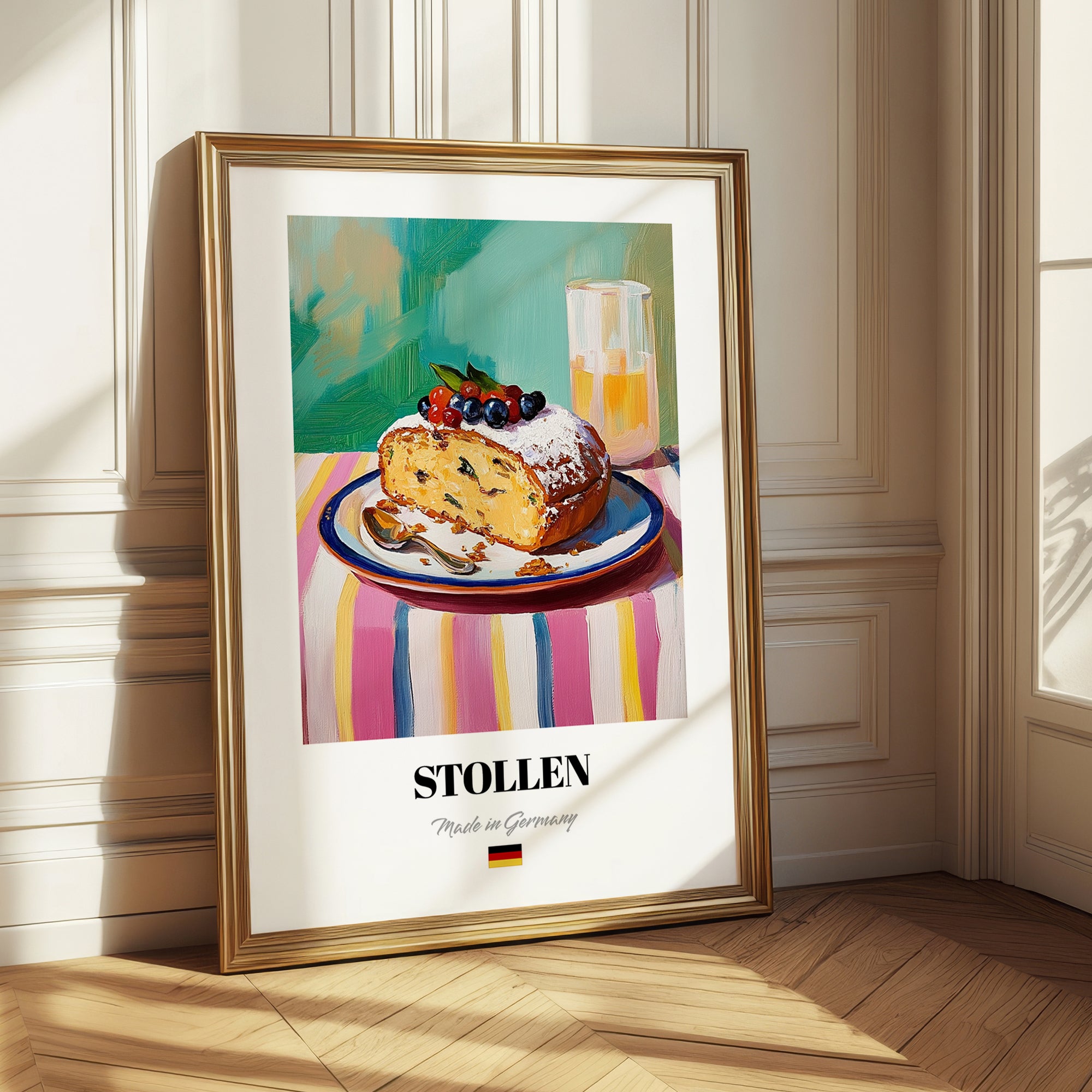 Stollen – Art, German Dessert Still Life 