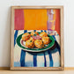 Croquetas de Jamón – Oil Painting, Spanish Food Art, no-text version framed in wood