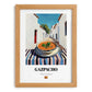 Gazpacho  White Village Street Café, Spanish Food Art, set in oak frame