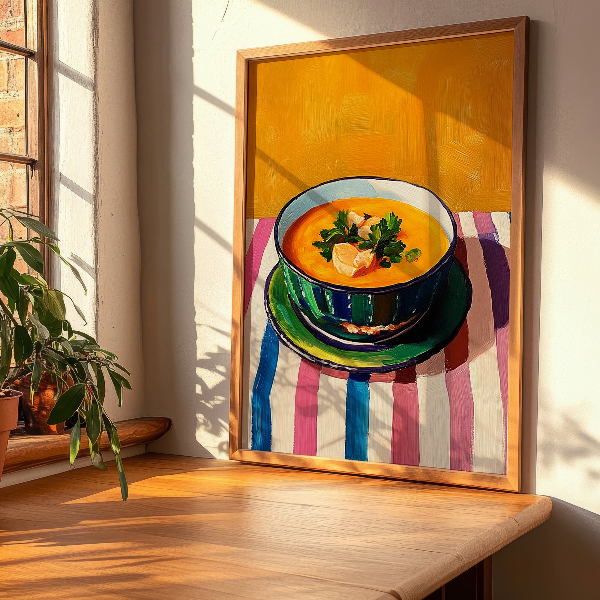 Salmorejo – Art, Spanish Food Illustration, clean layout with no caption