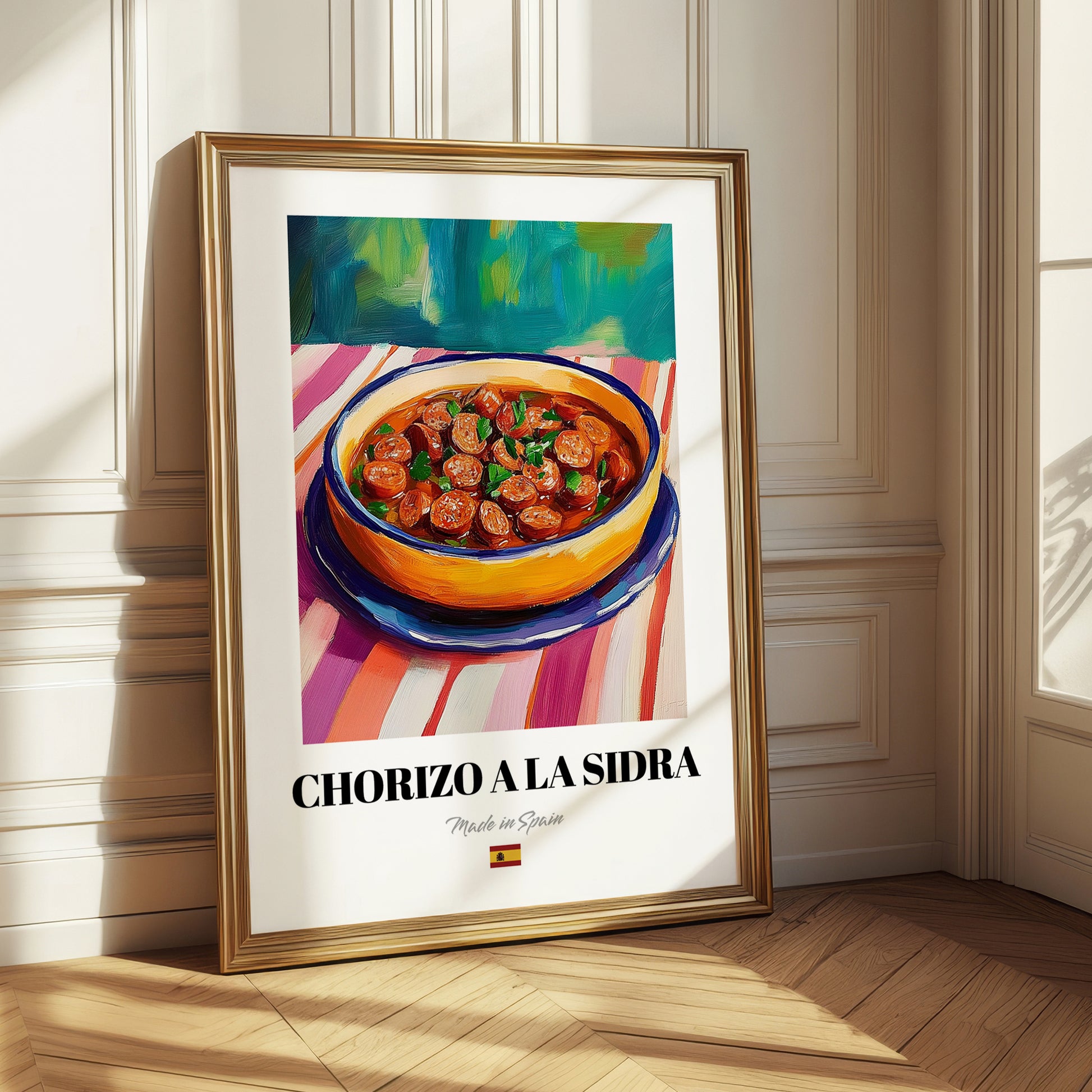 Chorizo a la Sidra – Art, Spanish Food Painting