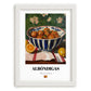 Albóndigas – Art, Spanish Food Wall Art, placed in minimal white frame