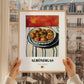 Albóndigas – Colorful Oil Painting, Spanish Food Poster, styled in a charming Paris street view