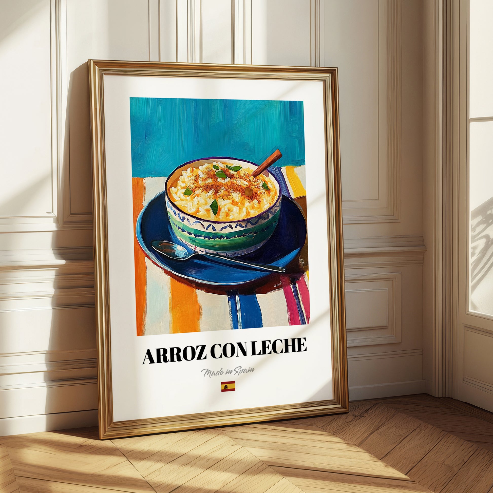 Arroz con Leche – Art, Spanish Dessert Painting 