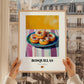 Rosquillas – Colorful Oil Painting, Spanish Dessert Wall Decor, styled in a charming Paris street view