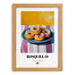 Rosquillas – Colorful Oil Painting, Spanish Dessert Wall Decor, set in oak frame