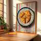 Empanadillas – on Striped Tablecloth, Spanish Pastry Wall Art, clean layout with no caption