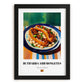 Butifarra amb Mongetes – Art, Spanish Food Still Life, in sleek black frame