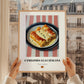 Canelones a la Catalana – on Striped Tablecloth, Spanish Pasta Still Life, styled in a charming Paris street view