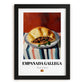 Empanada Gallega – Art, Spanish Pastry Wall Painting, in sleek black frame
