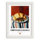 Empanada Gallega – Art, Spanish Pastry Wall Painting, placed in minimal white frame
