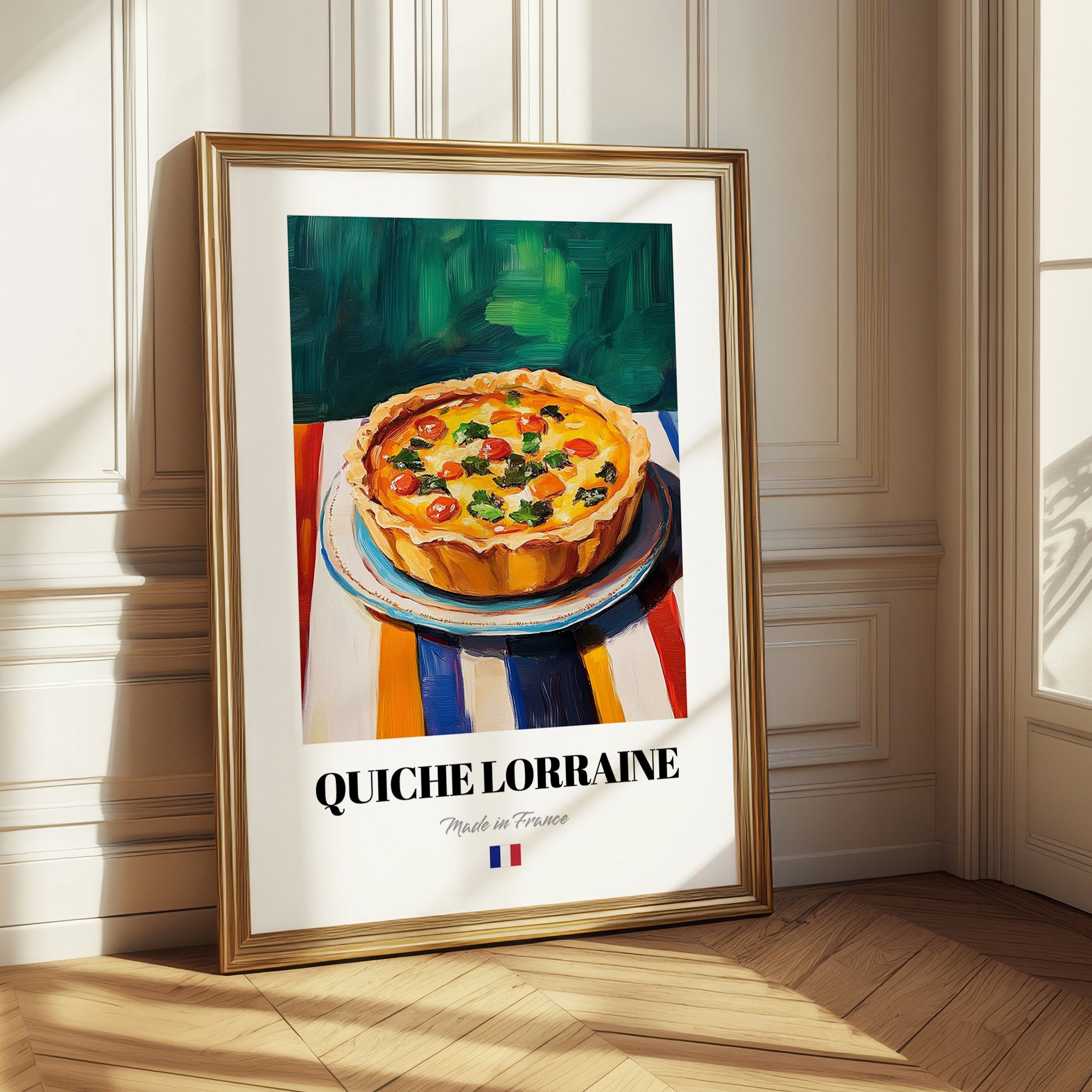 Quiche Lorraine – Art, French Pastry Wall Art 