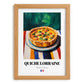 Quiche Lorraine – Art, French Pastry Wall Art, set in oak frame
