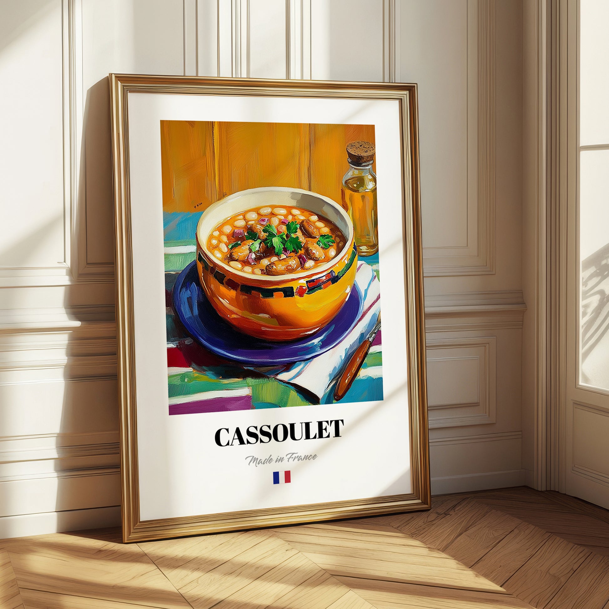 Cassoulet – Oil Painting, French Food Still Life