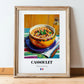 Cassoulet – Oil Painting, French Food Still Life, in wooden frame leaning on the floor