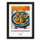 Escargots de Bourgogne – Colorful Oil Painting, French Food Painting, in sleek black frame