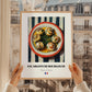 Escargots de Bourgogne – on Striped Tablecloth, French Food Wall Decor, styled in a charming Paris street view