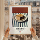 Foie Gras – on Striped Tablecloth, French Food Wall Decor, styled in a charming Paris street view