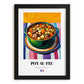 Pot-au-feu – Oil Painting, French Food Print, in sleek black frame