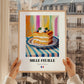 Mille-Feuille – Oil Painting, French French Pastry Painting, styled in a charming Paris street view